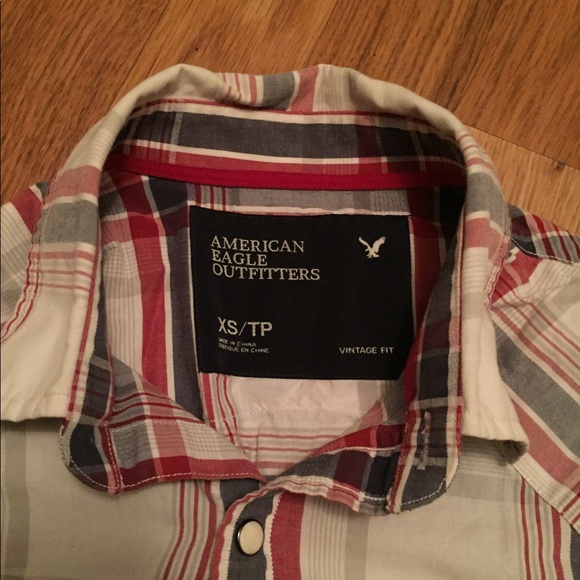 American Eagle Boys XS Long Sleeve Button - Picture 5 of 7